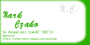 mark czako business card